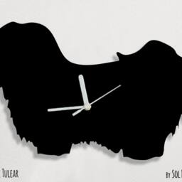Coton De Tulear Dog - Wall Clock Silhouette - thumbnail 2