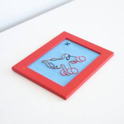 Funny Sweet Embroidery Little Horsey in Frame, Horse, Reuse, Recycled Nursery, Cute Baby Shower Gift, Wall Art, Sweet, Toys - thumbnail 3