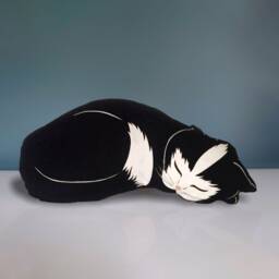 Cat Pillow, Dorm Room Decor, Decorative Pillows For Couch, Neck Lover Gift, Pet Decoration, Animal Lover, Lumbar Cushion