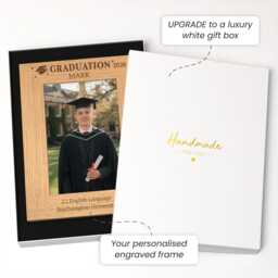Graduation Photo Frame - Personalised Gifts For Him Or Her - thumbnail 2
