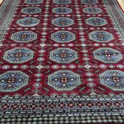 9x11 Red Color Bokhara Rug - 2.75x3.30 Bedroom Luxury Area Turkish Fine Quality Afghan - thumbnail 2