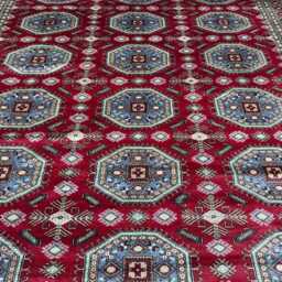 9x11 Red Color Bokhara Rug - 2.75x3.30 Bedroom Luxury Area Turkish Fine Quality Afghan - thumbnail 3