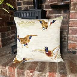 1220. Handmade Country Duck, Cushion Cover, 14x14 - thumbnail 1