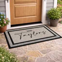 Personalised Surname Exterior Mat, Outdoor Front Step Rug - thumbnail 4