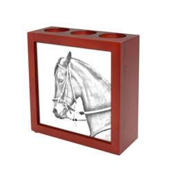 Paso Fino - Wooden Stand For Candles/Pens With The Image Of A Horse New Collection - thumbnail 1