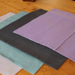 Linen Cushion 45 X cm Cushion Brown Turquoise Grey White Pink Anthracite Dark Fabric - thumbnail 3
