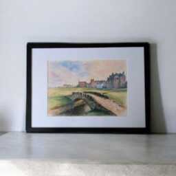 st Andrews Golf Print Swilcan Bridge, Scotland - Framed A4 - thumbnail 2