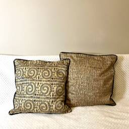 Silk Cushion, Pillow Cover, Mustard, Gold, Wine, Tribal, Ethnic Prints, Camel.india Art Decor, Warli, Throw Pillows, 16 Inch - thumbnail 4