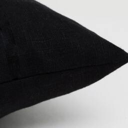 Black Linen Euro Sham. Pillow Cover. Cushion Cover Scandinavian. Cases. Linen Case Standard. Monochrome Nursery - thumbnail 2
