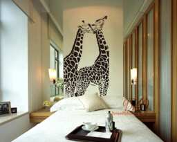 Giraffe Wall Decal, Decal, Giraffe Decor, Wall Art, Sticker, Safari Jungle Decor-Dk311 - thumbnail 1