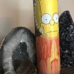 Spikey Hair Boy Funny Prayer Candle, Simpson Religious Tv Show - thumbnail 3