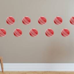 Cricket Balls Set Wall Stickers Decals Art Decor Removable Home Vinyl Kids Room Interior Design - thumbnail 2