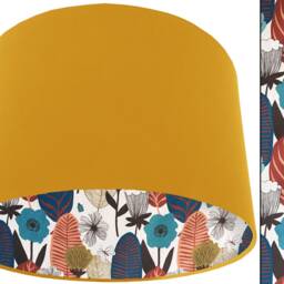 Botanical Leaf Lampshade Scandi Style Table Or Ceiling Light - thumbnail 2