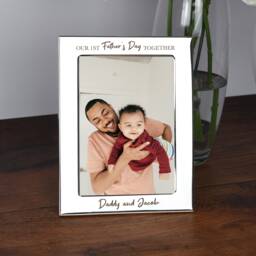 Personalised Our 1st Father's Day Together 4x6 5x7 Photo Frame Picture Gifts Ideas For Dad New Daddy Baby Babies Frames Presents - thumbnail 1