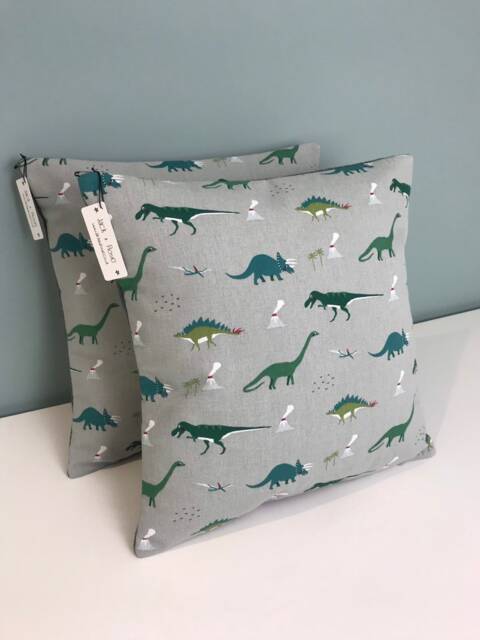 Dinosaur Cushion Cover - Sophie Allport Fabric Handmade A Variety Of Sizes - image 1