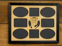 11x14 Dog Portrait Picture Frame, Lover Gift, Memorial, Puppy Breed Loss Laser Engraved Custom Frame - thumbnail 1
