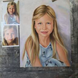 Custom Portrait From Photo Children Portrait Family Painting Original Paintings Unique Gift Idea Personalized Drawing Wall Art - thumbnail 4