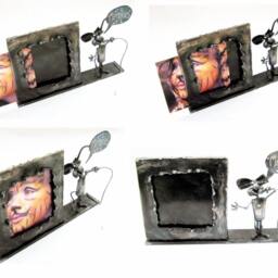 "steel Photo Frame With Singing Mouse, Singing ""Memories" - thumbnail 3