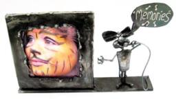 "steel Photo Frame With Singing Mouse, Singing ""Memories"