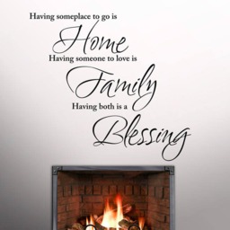 Home Family Blessing Vinyl Art Wall Stickers - Quotes Mural Decal Bedroom Decoration - thumbnail 3