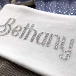 Personalised Christmas Stockings Knitted Grey Xmas Stocking With Name - thumbnail 3