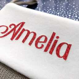 Personalised Christmas Stockings Knitted Grey Xmas Stocking With Name - thumbnail 2