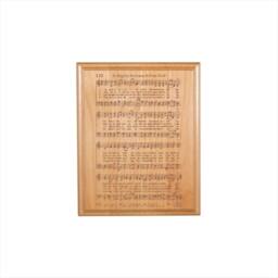 A Mighty Fortress Hymn Plaque - Engraved Solid Alder Wood Christian Gift Religious Wall Decor Housewarming - thumbnail 1