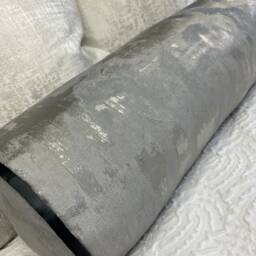 "Silver Grey Metallic Bolster 16"" X 6" - thumbnail 4