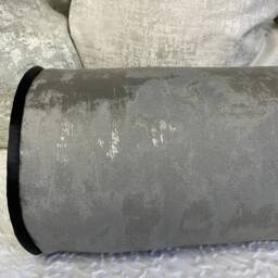 "Silver Grey Metallic Bolster 16"" X 6" - thumbnail 3