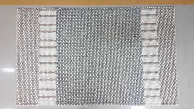 Wool Carpet Thick Merino Handwoven Chunky Area Rug From India - image 1