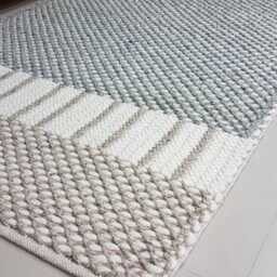 Wool Carpet Thick Merino Handwoven Chunky Area Rug From India - thumbnail 3