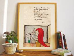 Love-Window Rumi Wall Art, Poem Gift, Quote, Poetry Print, Print Home Decor - thumbnail 1