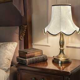 Traditional Ivory Cream Paisley Fabric Lampshade Handmade in The UK For Table & Floor Standard Lamp Shades, Ceiling Lights, Wall Lights - thumbnail 2