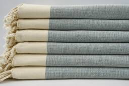 "Teal Color Towel, Beach Towel, Turkish Bath Towel, 40""x67" - thumbnail 1