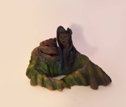 Lava. Handmade Polymer Clay Action Figure. Unique Collectible - thumbnail 1