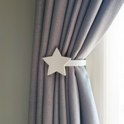 Replaceable Star Shape Curtain Holdbacks/Tiebacks 3D Printed Plastic - Set Of 2 - thumbnail 3