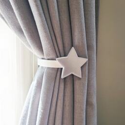 Replaceable Star Shape Curtain Holdbacks/Tiebacks 3D Printed Plastic - Set Of 2 - thumbnail 2