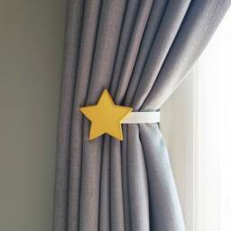 Replaceable Star Shape Curtain Holdbacks/Tiebacks 3D Printed Plastic - Set Of 2 - thumbnail 1