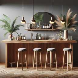 Bar Table/Restaurant Catering Furniture Solid Wood Real - thumbnail 3
