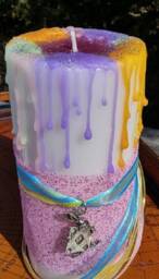 White Rabbit Candle, Silver Charm, Alice in Wonderland Aromatherapy Candle - thumbnail 2