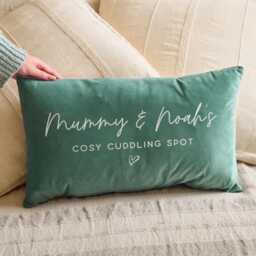 Personalised Special Spot Mother's Day Velvet Cushion - Decorative With Filling For Custom Gifts Mum