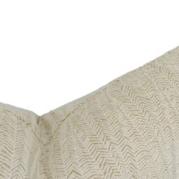 Sanderson - Beckett Chalk/Taupe Rustic Embroidered Herringbone Cushion Cover Handmade Throw Pillow Designer Home D??cor - thumbnail 3