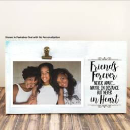 Long Distance Friend Gift, Friends Forever Never Apart Personalized Picture Frame, Best I Miss You Can't Wait To See - thumbnail 3