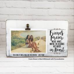 Long Distance Friend Gift, Friends Forever Never Apart Personalized Picture Frame, Best I Miss You Can't Wait To See - thumbnail 1