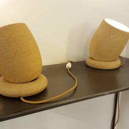 Ceramic Table Lamp, Desk Accessories, Decor, Night Light, Bedside Led Office Work From Home, Tabla - thumbnail 2