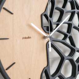 "Futuristic Organic Wall Clock, Original Digital Design - Svg, Dxf For Cnc Laser Cutting Made Of 3mm Plywood, Diy Project, ""Kletka 3.0" - thumbnail 3