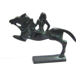 Greek Bronze Rider & His Horse, Museum Copy - thumbnail 4