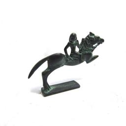 Greek Bronze Rider & His Horse, Museum Copy - thumbnail 2