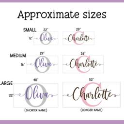 Girls Name Decal - Wall Nursery Vinyl Nursery Custom - thumbnail 3