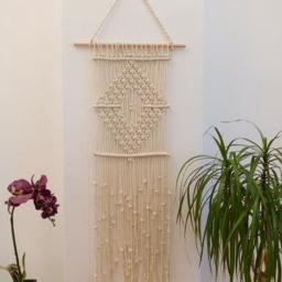 New Home Gift, Boho Macrame Decor, Wall Hanging Tapestry - thumbnail 2
